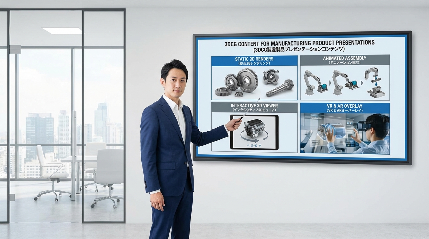 開発プレゼンを成功に導く3DCGコンテンツの種類と選び方 (1)